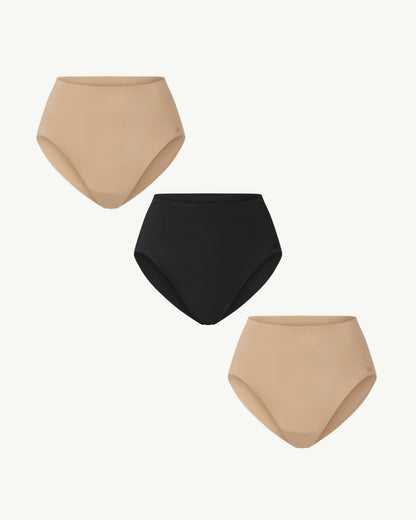SoftForm Cotton High-Rise Brief 3-Pack